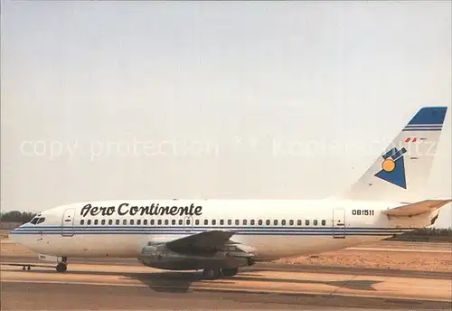 Flugzeuge Zivil Aero Continente Peru B737 281 OB 1511  Kat. Airplanes Avions