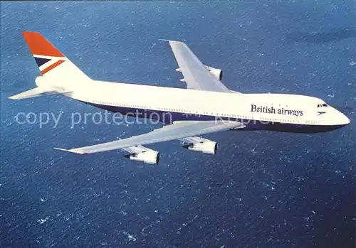 Flugzeuge Zivil British Airways Boeing 747 Jumbo Kat. Airplanes Avions