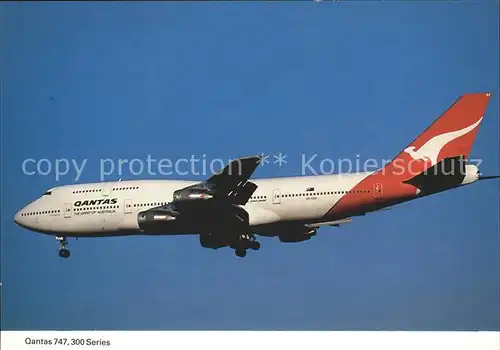 Flugzeuge Zivil Qantas 747 300 Series  Kat. Airplanes Avions