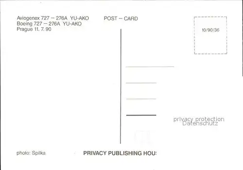 Flugzeuge Zivil Aviogenex Boeing 727 276A YU AKO  Kat. Airplanes Avions