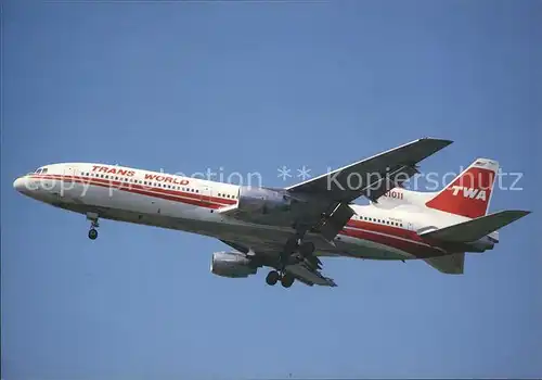 Flugzeuge Zivil TWA Trans World Airlines Lockheed TriStar L 1011 Kat. Airplanes Avions