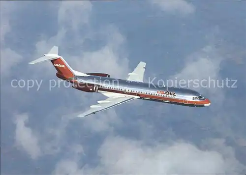 Flugzeuge Zivil USAir Fokker 100 N85OUS  Kat. Airplanes Avions