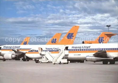 Flugzeuge Zivil Hapag Lloyd Boeing 737 Kat. Airplanes Avions