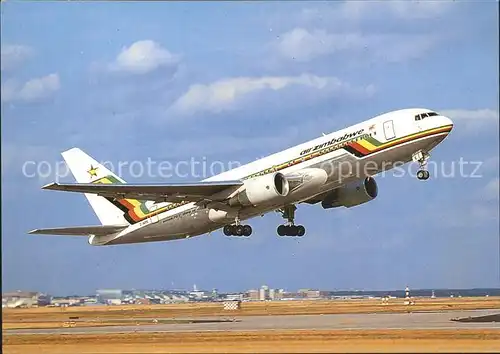 Flugzeuge Zivil Air Zimbabwe Boeing 767 2NO Z WPE  Kat. Airplanes Avions