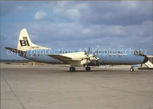 Flugzeuge Zivil Braniff Lockheed L 188 Electra N9704C  Kat. Airplanes Avions