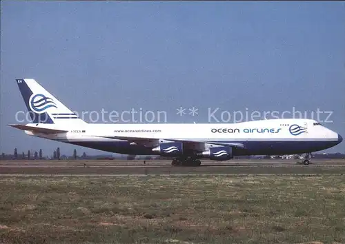 Flugzeuge Zivil Ocean Airlines Boeing 747 230F SCD I OCEA c n 21592 347 Kat. Airplanes Avions