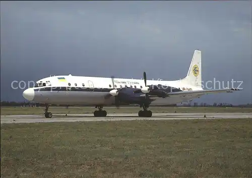 Flugzeuge Zivil Air Ukraine IL18V UR 75475 c n 18400 7401 Kat. Airplanes Avions