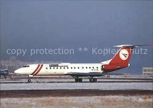 Flugzeuge Zivil LATAVIO Latvian Airlines TU134B 3 YL LBL c n 63515 Kat. Airplanes Avions