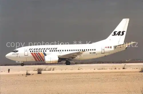 Flugzeuge Zivil SAS Boeing 737 500 SE DNB  Kat. Airplanes Avions