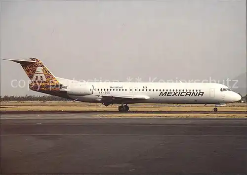 Flugzeuge Zivil Mexicana Fokker 100 XA SGE  Kat. Airplanes Avions