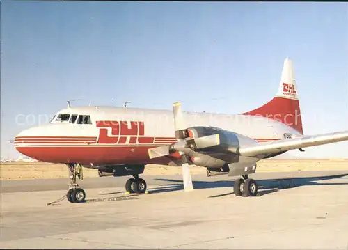 Flugzeuge Zivil DHL Convair 580 Kat. Airplanes Avions