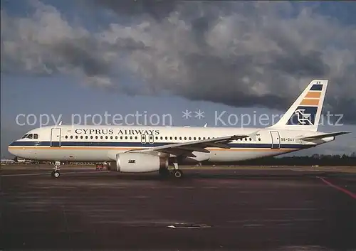 Flugzeuge Zivil Cyprus Airways Airbus A320 231 5B DAV c n 37 Kat. Airplanes Avions