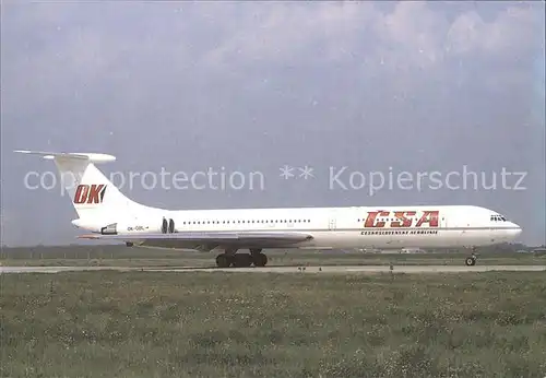 Flugzeuge Zivil CSA Ilyushin IL 62M OK OBL  Kat. Airplanes Avions