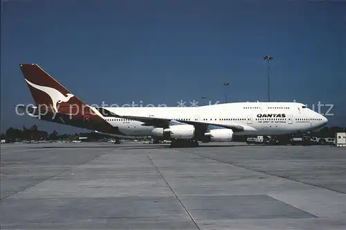 Flugzeuge Zivil Qantas Boeing 747 438 VH OJB c n 24373 Kat. Airplanes Avions