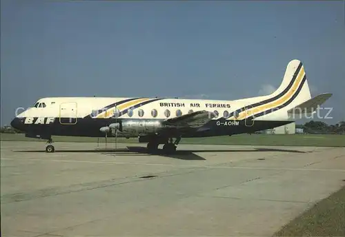 Flugzeuge Zivil British Air Ferries Vickers Viscount 802 G AOHM c n 162 Kat. Airplanes Avions