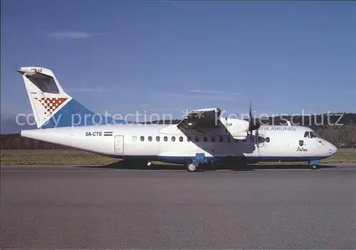 Flugzeuge Zivil Croatia Airlines ATR 42 9A CTS c n 312 Kat. Airplanes Avions