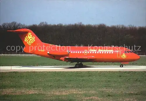 Flugzeuge Zivil Palair Macedonian Fokker 28 F GIAI  Kat. Airplanes Avions