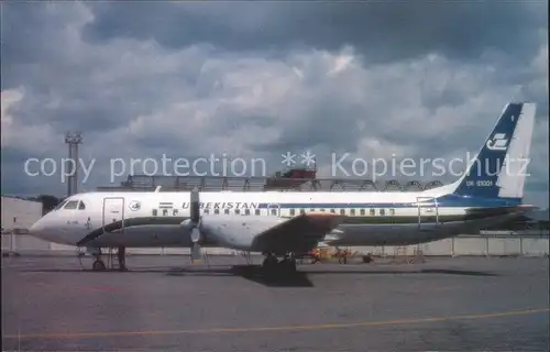 Flugzeuge Zivil Uzbekistan Airways IL 114 UK 91001  Kat. Airplanes Avions