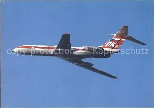 Flugzeuge Zivil CSA Czechoslovak Airlines Tupolev Tu 134A  Kat. Airplanes Avions