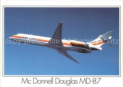 Flugzeuge Zivil McDonnell Douglas MD 87 Aero Lloyd  Kat. Airplanes Avions