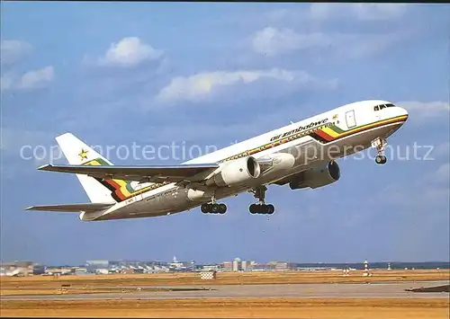 Flugzeuge Zivil Air Zimbabwe Boeing 767 2NO Z WPE Kat. Airplanes Avions