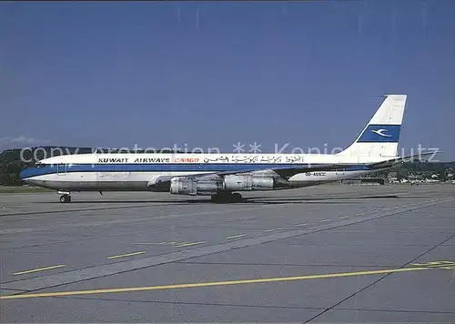 Flugzeuge Zivil Kuwait Airways Cargo Boeing 707 331C OD AGS c n 19214 626 Kat. Airplanes Avions