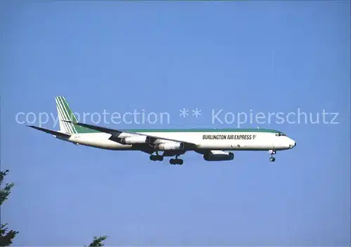 Flugzeuge Zivil Burlington Air Express Douglas DC 8 63F  Kat. Airplanes Avions