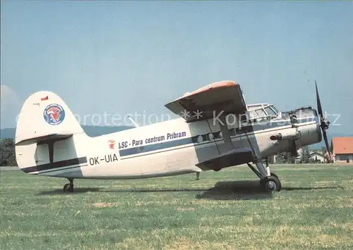 Flugzeuge Zivil LSC Para centrum Pribram PZL Mielec Antonov AN 2 OK UIA  Kat. Airplanes Avions