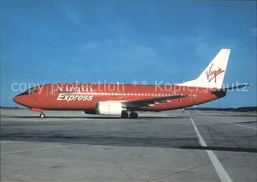 Flugzeuge Zivil Virgin Express Boeing 737 36M OO VEB cn 28333 Kat. Airplanes Avions