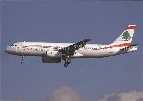 Flugzeuge Zivil Middle East Airlines A320 232 F WWIC c n 3736 Kat. Airplanes Avions