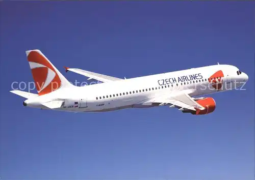 Flugzeuge Zivil Czech Airlines Airbus A320 200  Kat. Airplanes Avions