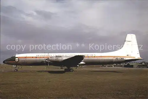 Flugzeuge Zivil Transports et Manutentions Commerciaux CL 44 6 9Q CWK  Kat. Airplanes Avions