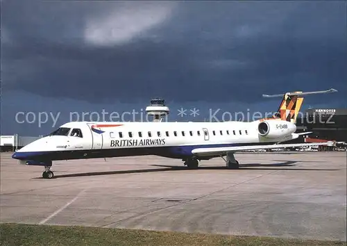 Flugzeuge Zivil British Airways Express Embraer 145 G EMBB c n 145021 Kat. Airplanes Avions