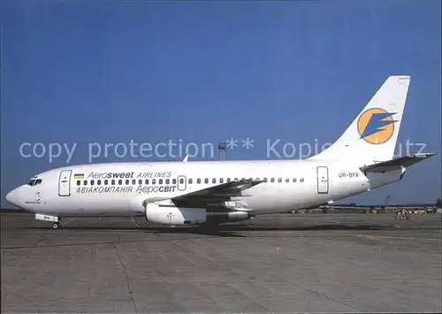 Flugzeuge Zivil Aerosweet Airlines Boeing 737 2L9 UR BFA c n 21685 549 Kat. Airplanes Avions