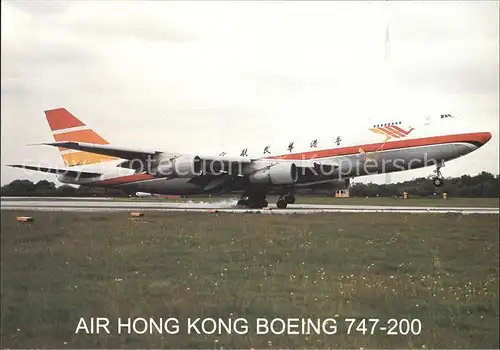 Flugzeuge Zivil Air Hong Kong Boeing 747 200 Kat. Airplanes Avions