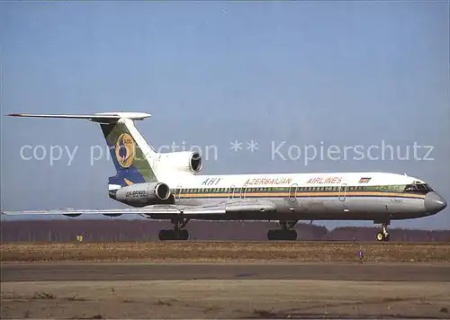 Flugzeuge Zivil Azerbaijan Airlines TU 154B 1 4K 85192 c n 192 Kat. Airplanes Avions
