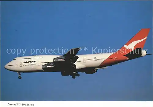 Flugzeuge Zivil Qantas 747 300 Series  Kat. Airplanes Avions