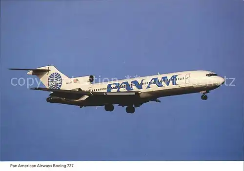 Flugzeuge Zivil Pan American Airways Boeing 727 Kat. Airplanes Avions