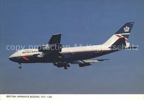 Flugzeuge Zivil British Airways Boeing 747 136 Kat. Airplanes Avions