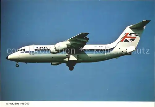 Flugzeuge Zivil Air UK BAe 146 200 Kat. Airplanes Avions