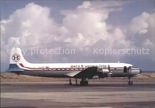 Flugzeuge Zivil Aero B Venezuela MDC Douglas DC 6A YV 293C c n 45518 Kat. Airplanes Avions