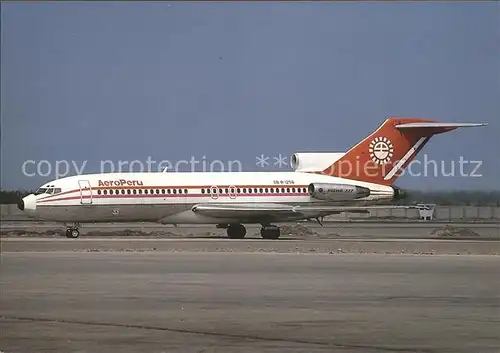 Flugzeuge Zivil AeroPeru Boeing 727 193 OB R 1256 c n 19305 Kat. Airplanes Avions