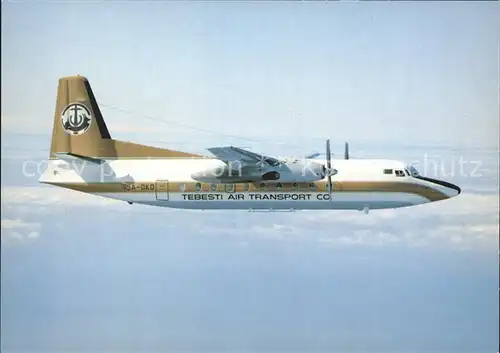 Flugzeuge Zivil Tebesti Air Transport Co. Fokker F 27 Mk600 5A DKD Kat. Airplanes Avions