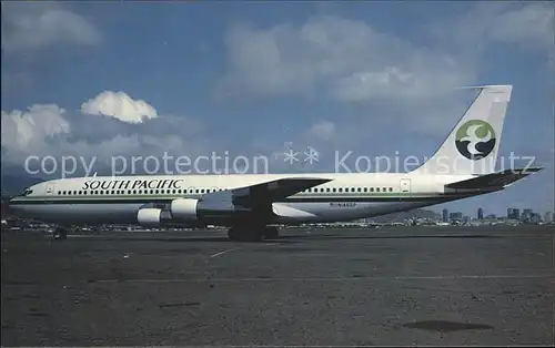 Flugzeuge Zivil South Pacific Boeing 707 321C  Kat. Airplanes Avions