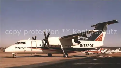 Flugzeuge Zivil Interot Dash 8 102A D BIRT c n 260 Kat. Airplanes Avions
