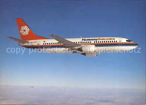 Flugzeuge Zivil Norway Airlines Boeing 737 300 Kat. Airplanes Avions