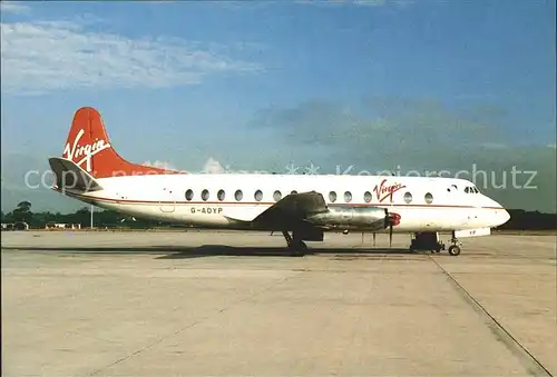 Flugzeuge Zivil Virgin Viscount 806 G AOYP C N 265 Kat. Airplanes Avions