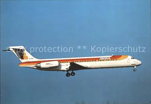 Flugzeuge Zivil Iberia MD 87 EC EXR  Kat. Airplanes Avions