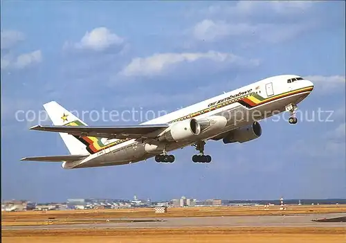 Flugzeuge Zivil Air Zimbabwe Boeing 767 2NO Z WPE c n 24713 287 Kat. Airplanes Avions