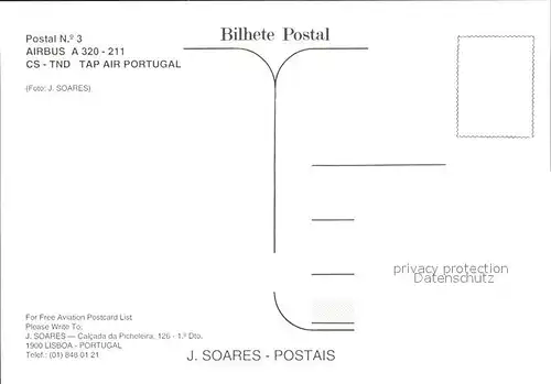 Flugzeuge Zivil TAP Air Portugal Airbus A320 211 CS TND  Kat. Airplanes Avions
